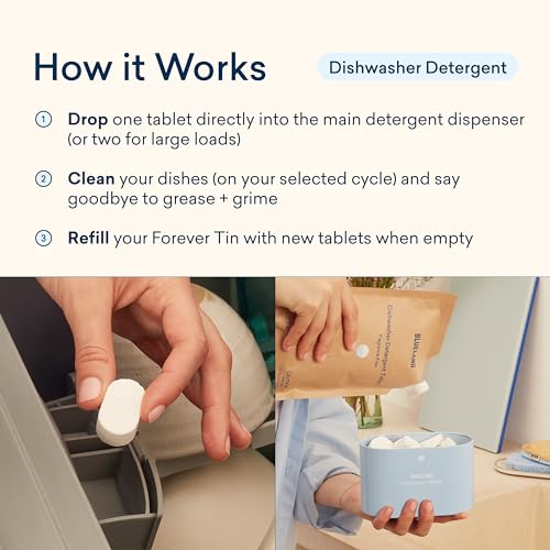 BLUELAND Dishwasher Detergent Tablets - Tough on Stains, Plant-Based, 36 Count - Image 5