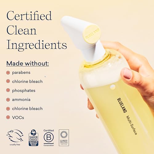 BLUELAND Multi-Surface Cleaner - Refillable, Plant-Based, Safe for Kids & Pets - 10 Refill Tablets - Image 4