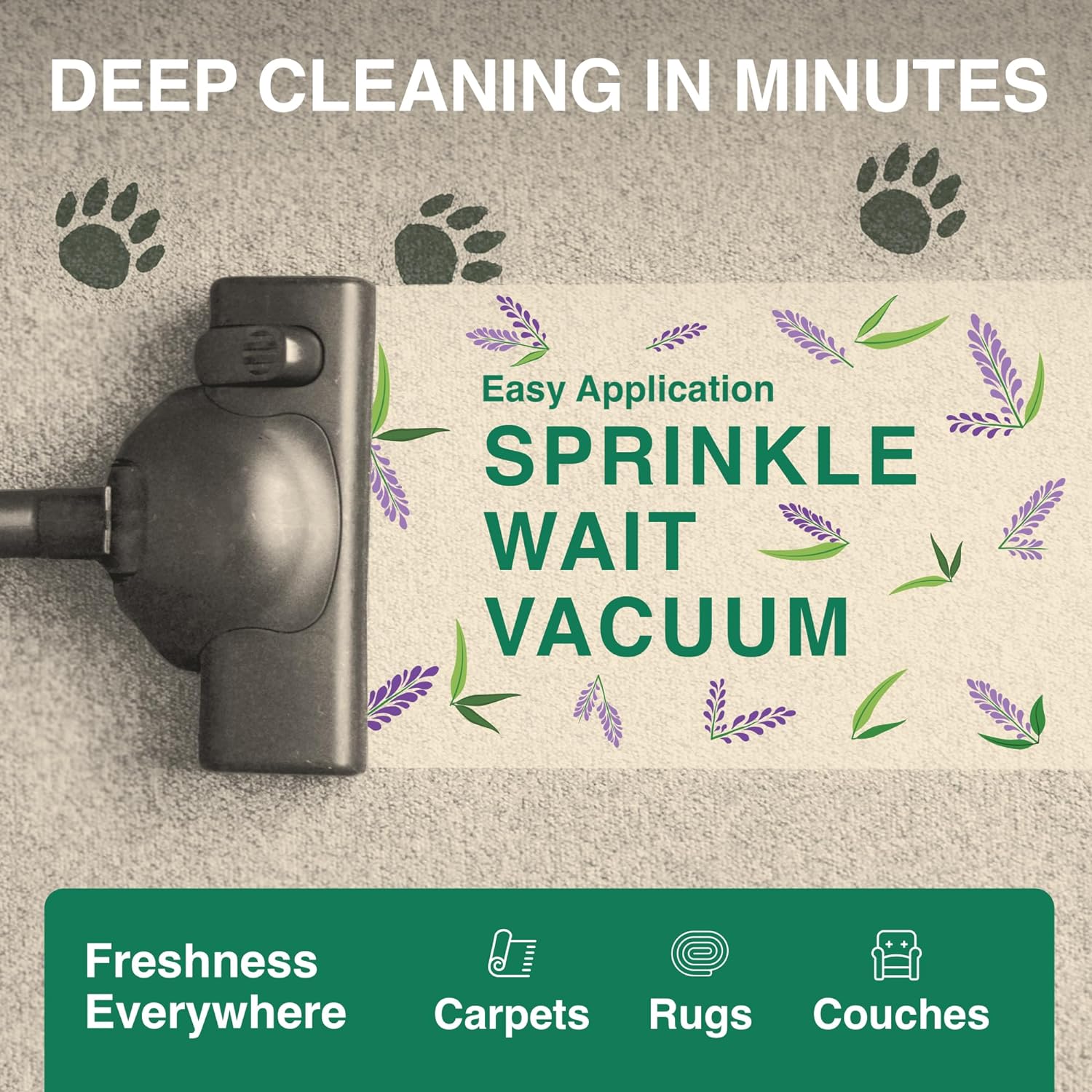 Good Natured Brand - Carpet Freshener & Deodorizer Powder | Lavender - 31 fl oz - Image 5